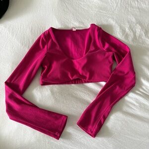 Alo Yoga Ribbed cropped top